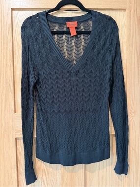 Missoni by Target V-Neck Pointelle Knit Sweater